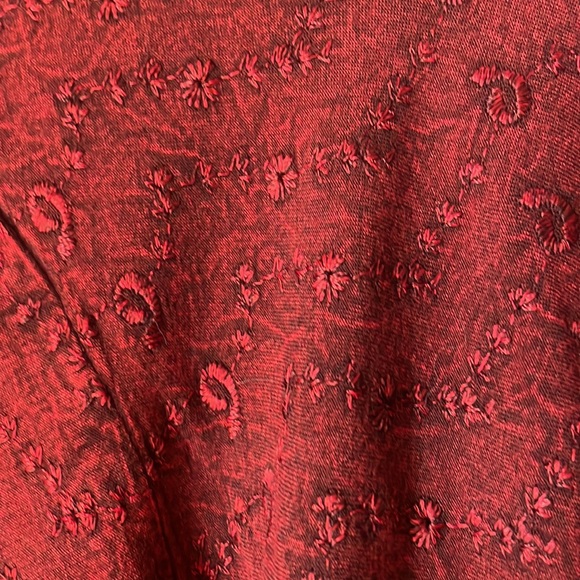Vintage Sacred Threads red tunic blouse - Picture 7 of 7